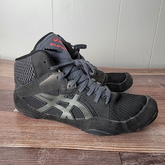 Asics Snapdown 3 Mens 9.5 Wide Wrestling Boxing Shoes Black Mat Grip 1081A031 - Picture 6 of 11